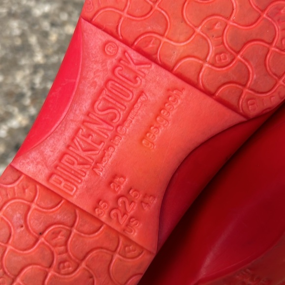 Birkenstock Red Rubber Clogs - Picture 10 of 11